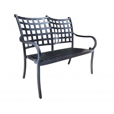 Estate Aluminum Deep Seating Bench-0