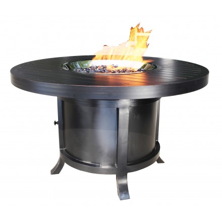 Monaco Aluminum Deep Seating 50 inch Chat Firepit-0