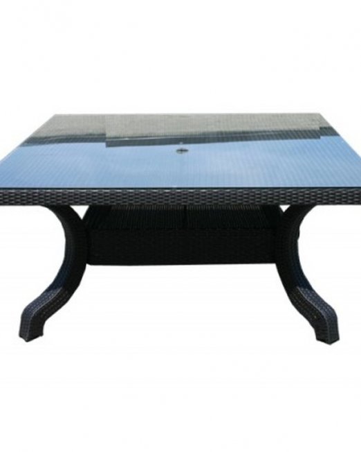 California Wicker Deep Seating 65 inch Square Dining Table-0