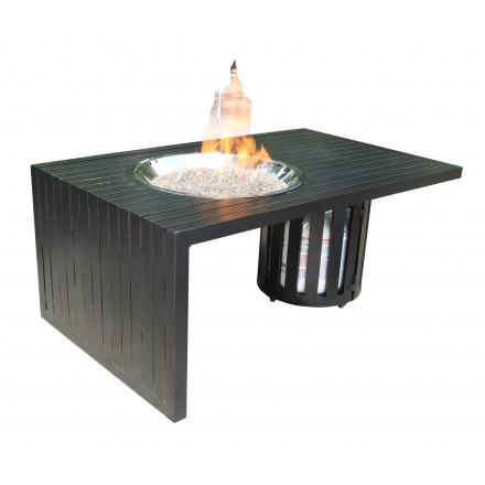 Monaco Aluminum Deep Seating 48 inch Firepit -0