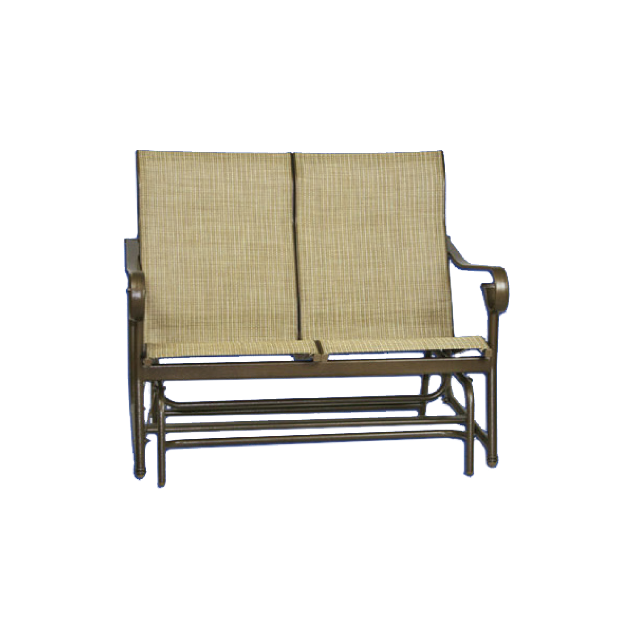 Sanibel Sling Glider Double Sunbrite Outdoor Furniture Home Chairs Gliders