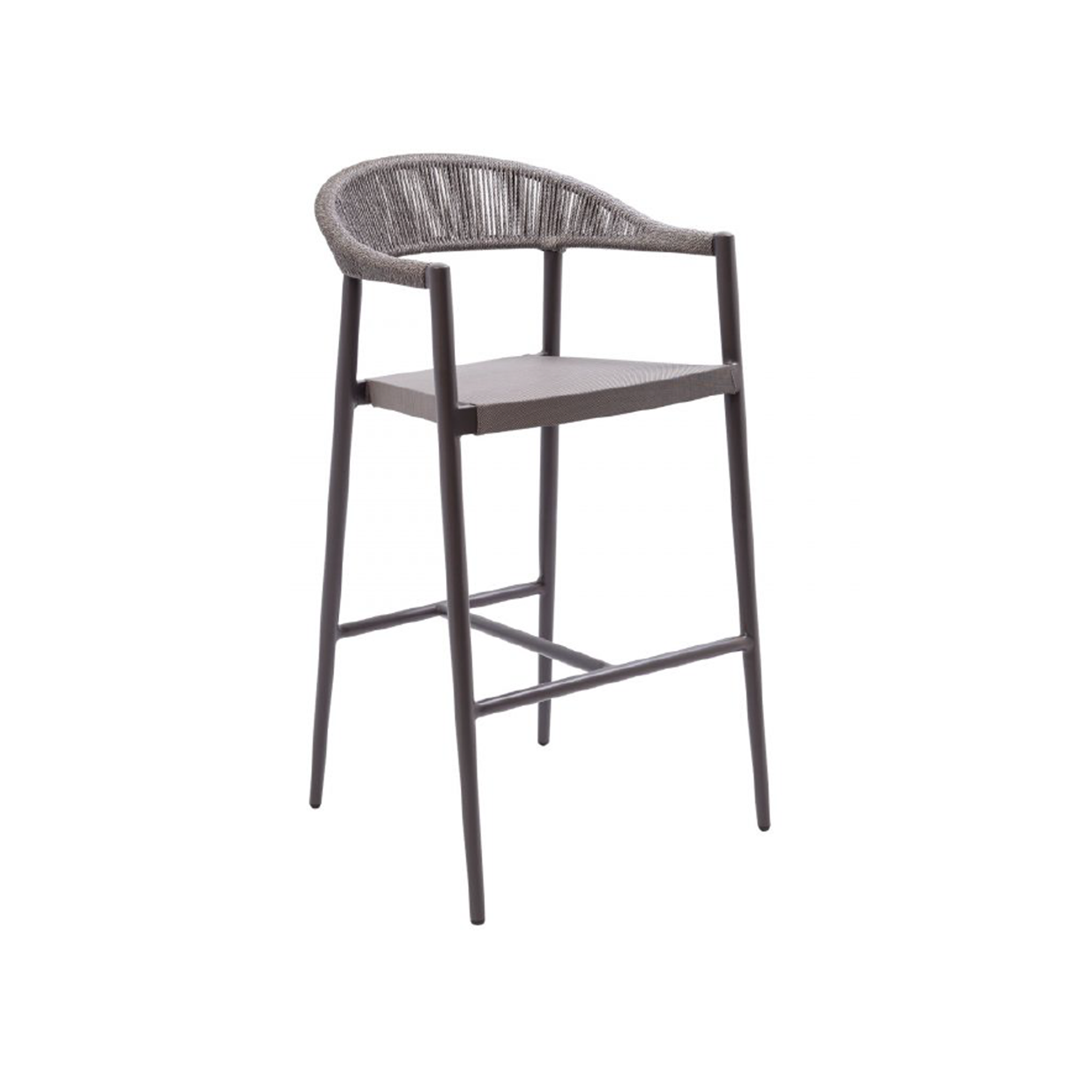 Rope Back Bar Stool Sunbrite Outdoor Furniture