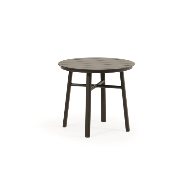 20" Round Slat Aluminum Table Sunbrite Outdoor Furniture