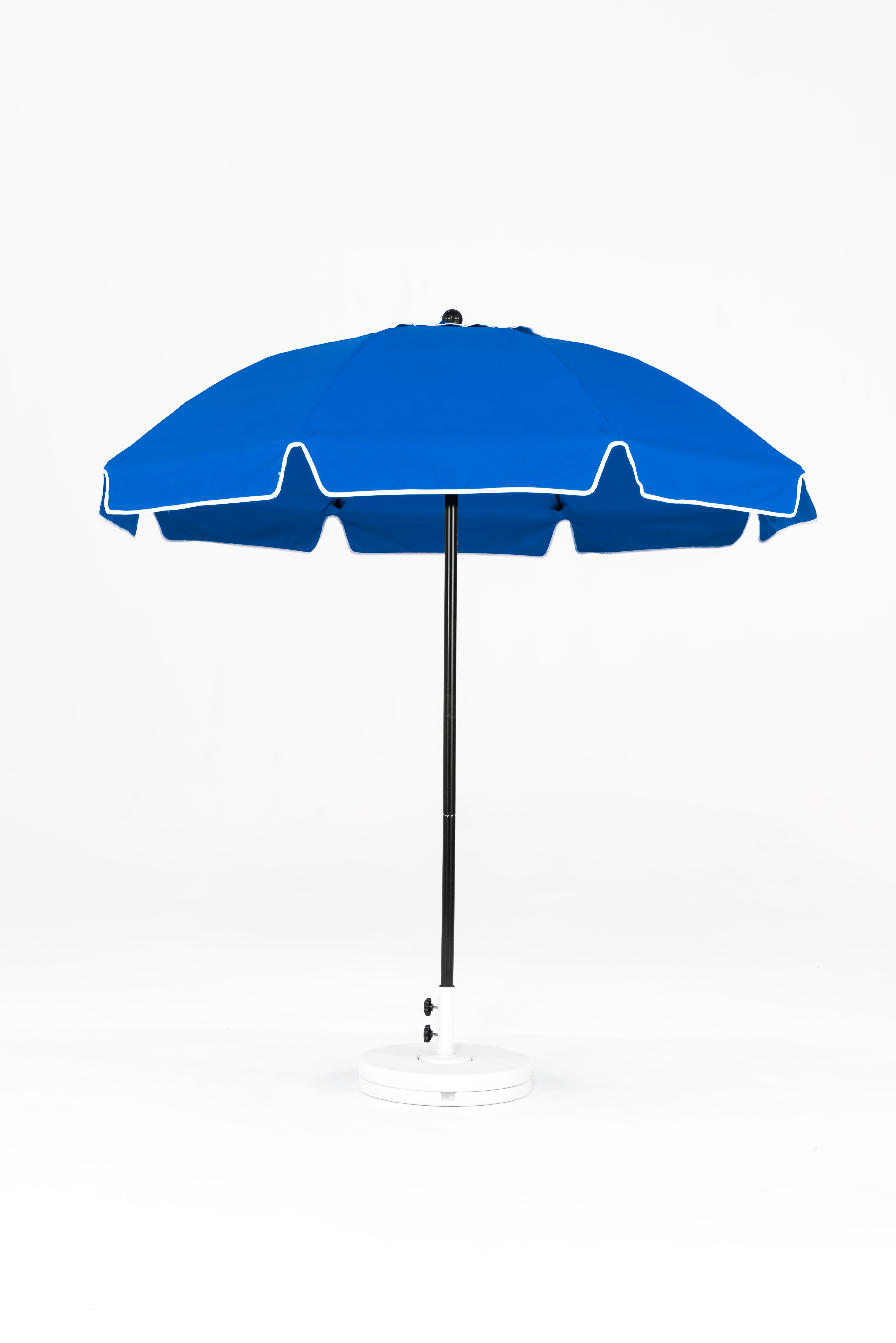 7.5' Manual Lift Patio Umbrella with Vent & Valence Sunbrite Outdoor