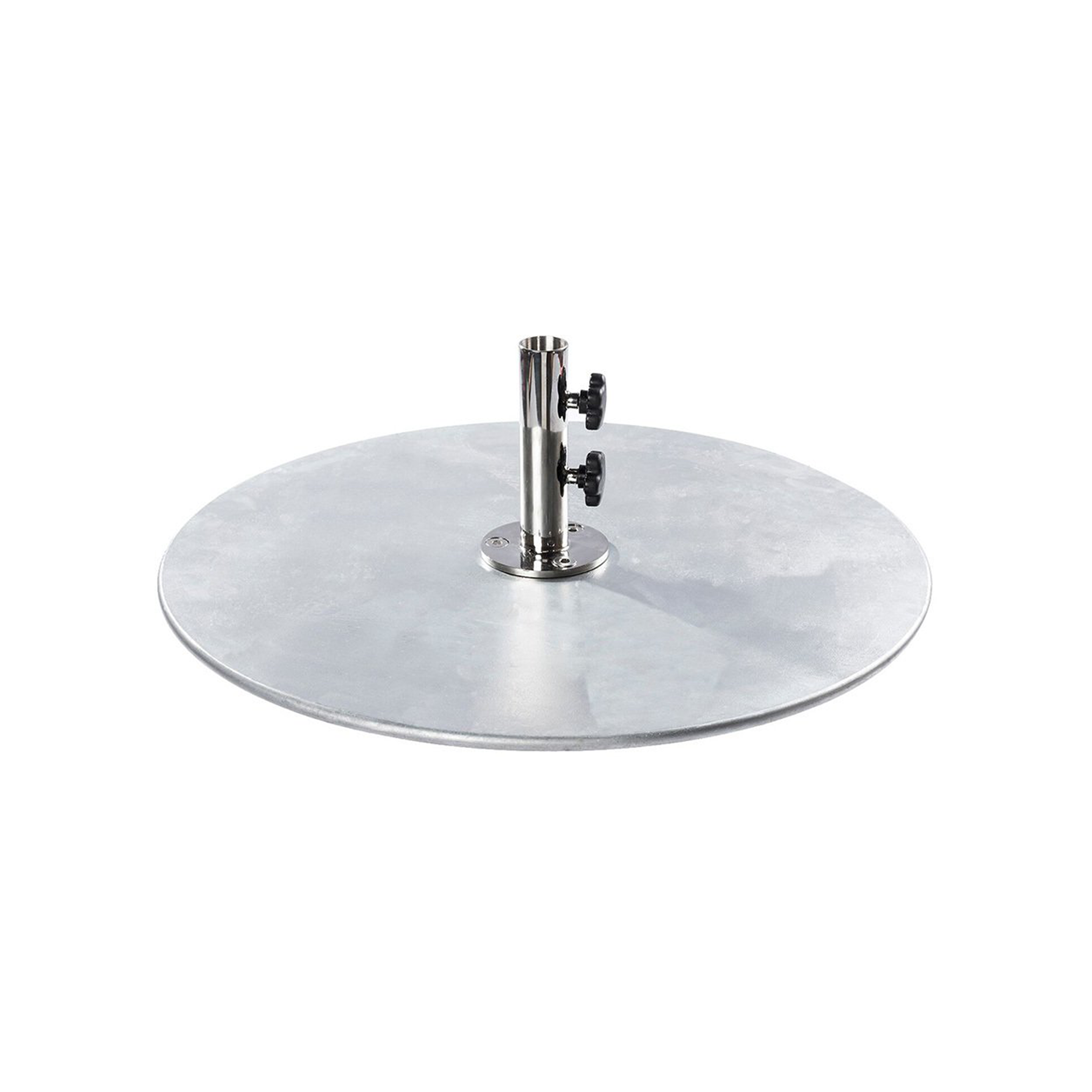 100 lb. Galvanized Steel Plate Umbrella Base - Sunbrite Outdoor Furniture